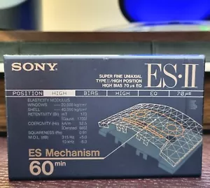Sony C-60ES2 Audio Cassette Tape - Picture 1 of 2
