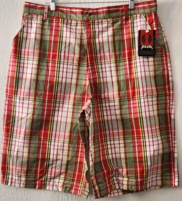 Dtek Men's Y2K Shorts Baggy Red & Multicolor Stripe Size 40  - Image 1 of 4