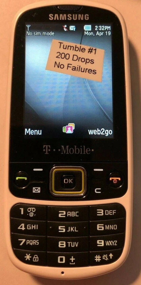 READ 1ST Samsung SGH T479 (T-Mobile) White Cell Phone Fast Ship Tumble - Image 1 of 3