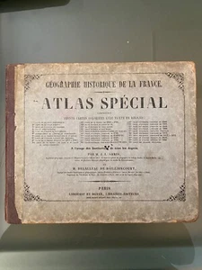 Atlas spécial Géographie historique de la France 30 cartes coloriées avec texte - Imagen 1 de 1
