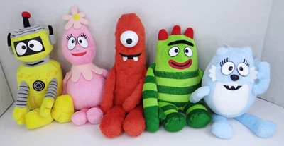 Ty Beanie Yo Gabba Gabba Complete Set Of 5 Plex Muno Brobee Foofa Toodee - Image 1 of 4