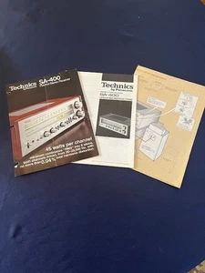 Technics by Panasonic Receiver SA-400 Bedienungsanleitung 3 Stück - Bild 1 von 6