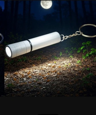 MARKENLOS Mini Taschenlampe kleine LED mit Schlüsselanhänger Handlampe Notlicht Outdoor