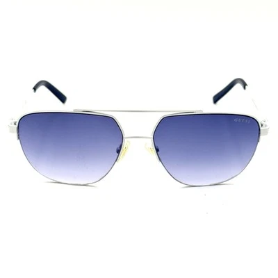 Gafas de sol Guess Aviator blancas GF5065-S-21W azul degradado 60-16-140 vintage Foto 1 de 4