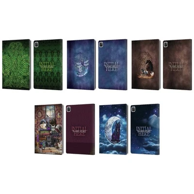 FUNDA BILLETERA LIBRO CUERO INICIAL NOMBRE MADERA FRESNO BRIGIDA PERSONALIZADA PARA APPLE iPAD Foto 1 de 4