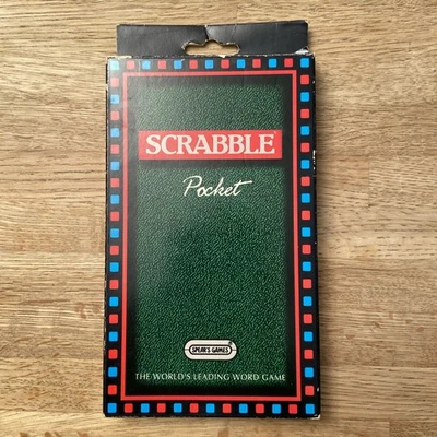 Vintage Magnetic Pocket Travel Scrabble Board Game Set 1992 Complete & New  - Image 1 of 4