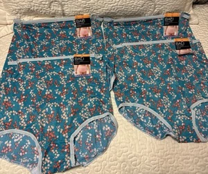 BALI Skimp Skamp Citrus Squeeze Bloom Print Full-Cut Brief Size 7/Large 4 Pair - Picture 1 of 12