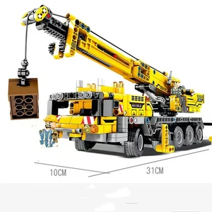 Science & Tech Education Mechanical Eng Truck Crane Boy Assembly Building Blocks - Picture 1 of 4