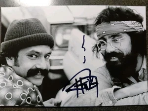 Foto auténtica autógrafa firmada a mano de TOMMY CHONG 4X6 = COMEDIANTE - UP IN SMOKE - Imagen 1 de 2
