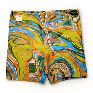Vintage NOS 60er Jahre Boardshorts Badehose Größe 30 psychedelisch - Bild 1 von 6