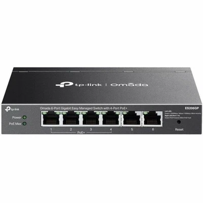 TP-Link Omada 6-Port Gigabit Easy Managed Switch with 4-Port PoE+ ES206GP - Image 1 of 4