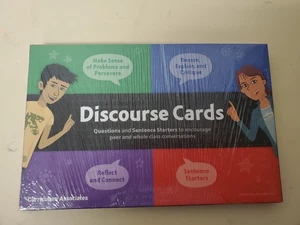 Curriculum Associates Discourse Cards: QUESTIONS AND SENTENCE STARTERS - IReady - Picture 1 of 1