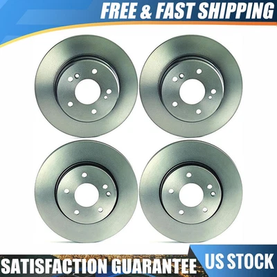 Brembo 4 Front Rear Brake Rotor Fits 1999-2000 Mercedes-Benz C230 Foto 1 de 4