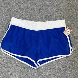 NEW OP Ocean Pacific Cover Up Board Shorts Womens Medium 7-9 Juniors Blue Beach - Picture 1 of 9