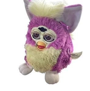 VTG 1999 Furby Baby Purple And Yellow Tiger With Original Tag Working. - Picture 1 of 7