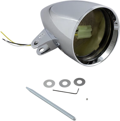 Vientos en contra 1-4800CA 4 1/2 pulgadas Faro Concours Rocket - Cromo Foto 1 de 2