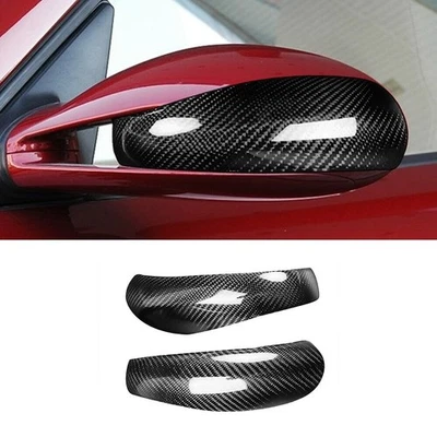 Cubierta de decoración de espejo retrovisor exterior de fibra de carbono seco para Porsche 911 2005-2008 Foto 1 de 4