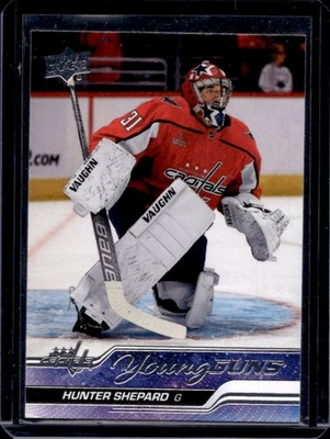 2023-24 Upper Deck Hunter Shepard Rookie Young Guns RC #491 Capitals - Image 1 of 2