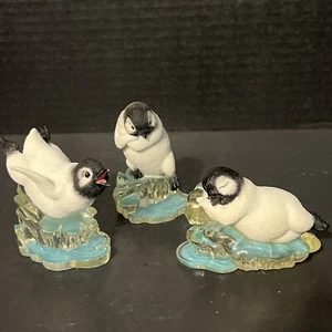 1998 Polar Playmates Penguins Hamilton Collection Dreaming, Slip Sliding, Chilly - Picture 1 of 14