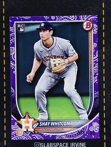 2025 BOWMAN #47 SHAY WHITCOMB RC Purple Pattern /199 KY - Picture 1 of 2