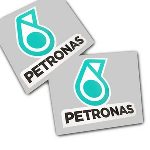 Petronas motorcycle car racing track sponsor graphics stickers x 2 pieces - Picture 1 of 3