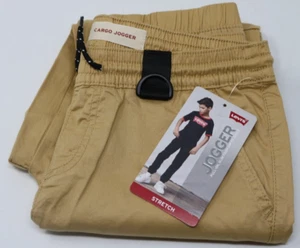 Levi's® Boys' Couch to Camp Tan Khaki Jogger Pants Size Medium New w/ Tags - Picture 1 of 16