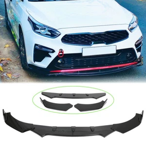 Kit de carrocería ABS divisor alerón labial parachoques delantero coche brillante para Kia Forte EX LX SX - Imagen 1 de 12