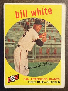 1959 Topps #359 Bill White RC Rookie Card San Francisco Giants