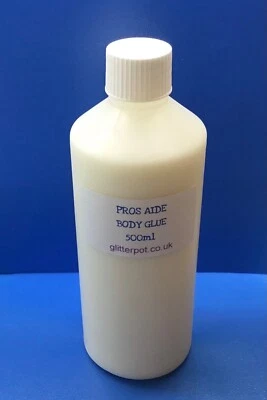 PROS AIDE 500ml REFILL PRO AIDE COLLA CORPO GLITTER TATUAGGIO/GEMME/FESTIVAL VISO/SFX adesivo