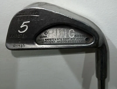 Ping Karsten L Puntera-Tacón Punto Negro 5-Hierro ZZ-Lite Eje Acero R-Flex. Derecha. 37,5 pulgadas Foto 1 de 4