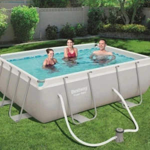 PISCINA FUORI TERRA RETTANGOLARE GIARDINO CON POMPA CM.282X196 BESTWAY 95056 - Imagen 1 de 1