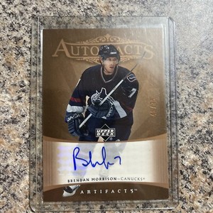2005 Artifacts Auto Facts Brendan Morrison Auto 46/75 Canucks