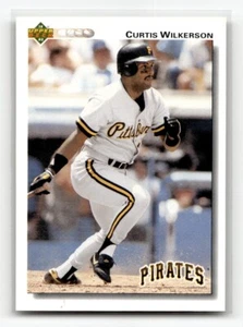 1992 Upper Deck #490 Curtis Wilkerson Pittsburgh Pirates Baseball Card - Picture 1 of 2