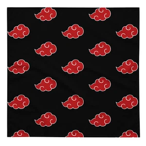 Rot und Schwarz Anime AKATSUKI Bandana Red Cloud NARUTO  - Bild 1 von 5