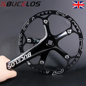 BUCKLOS 130BCD 45-58T Crankset Road Folding Bike Chainring Round Chain Rings UK - Picture 1 of 10