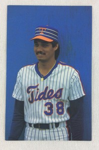 1986 Tony Ferreira, Tidewater Tides TCMA Stars of the Future Color Postcard
