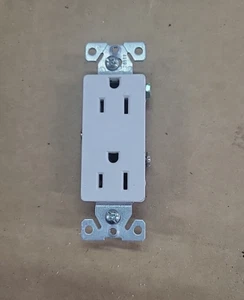 Grounding Receptacle TR1107W-Box 15A-125V 2-Pole, 3-Wire Cooper Wiring Devices - Picture 1 of 5