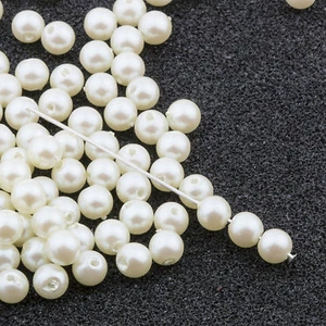 4mm Cultura Acrylic Round Faux Pearl Beads Vintage Japanese 120pcs 10304003 - Picture 1 of 1