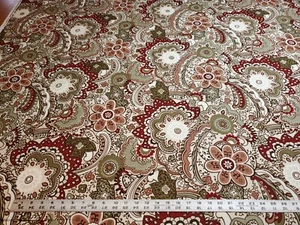 Richloom paisley print fabric "Cecina" color rouge fc544 - Picture 1 of 5