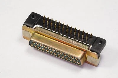 M24308/23-27F ITT Cannon D-Sub Connector Receptacle 25 Pos 2 Row B Shell DB RA - Image 1 of 2