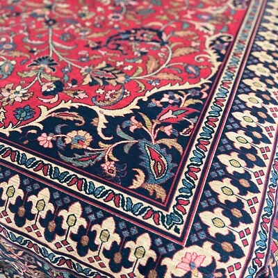 Ralph Lauren Poet Society COMPLETO/REINA Edredón Alfombra Persa Floral Tapiz Rojo Foto 1 de 4