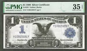 1899 $1 SILVER CERTIFICATE BLACK EAGLE PMG CH. VERY FINE 35 EPQ ~ SUPERB APPEAL - Picture 1 of 2