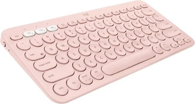 Logitech K380 Pebble Multi-Device Bluetooth Keyboard ~ Rose - Image 1 of 4