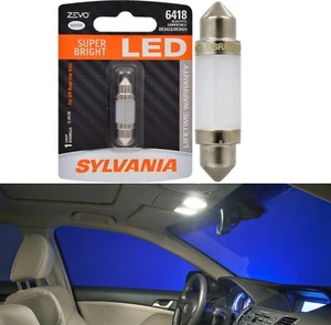 Sylvania ZEVO LED Light 6418 White 6000K One Bulb Interior Dome Replacement EO - Picture 1 of 10