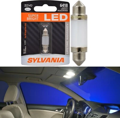 Sylvania ZEVO LED Light 6418 White 6000K One Bulb Interior Dome Replacement EO - Image 1 of 4