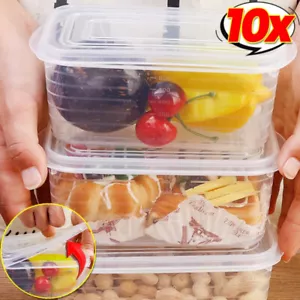 Refrigerator Storage Boxes Food Crisper Box Fresh Vegetable Fruit Storage Contai - Picture 1 of 11