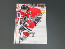Duncan Keith Chicago Blackhawks Auto Signed 2007-2008 Upper Deck Card .