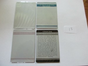 2019 Twilight Zone Rod Serling Edition Trading Cards Printing Plate Set Base 13