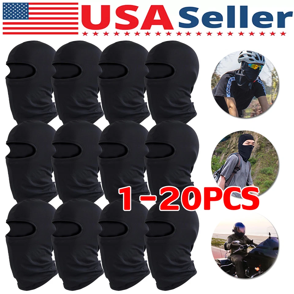 1-20 Packs Balaclava Face Mask Ski Mask Full Face Mask Windproof Men & Women LOT - Image 1 of 4