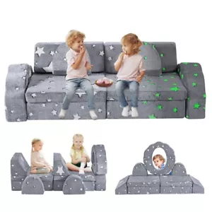Kindersofa Kindermatratze Sitzkissen Spielsofa Minicouch Bausteine 10er-Set - Bild 1 von 8